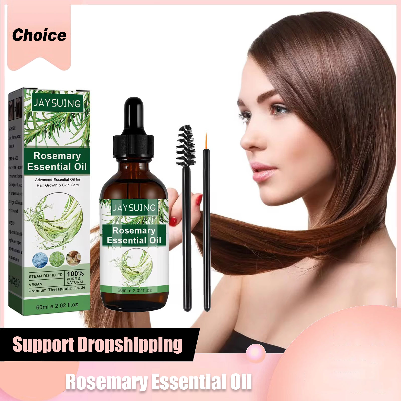Hair Care Growth - Эфирное масло розмарина для роста волос,